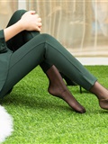 SIW Siwen media 062 small fragrant wind dark green pure cotton temperament small foot pants two - Zhen zhen(35)